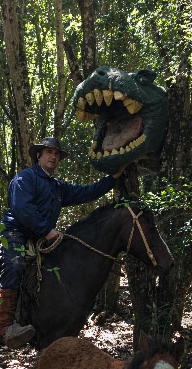 Dinosaurio escultura